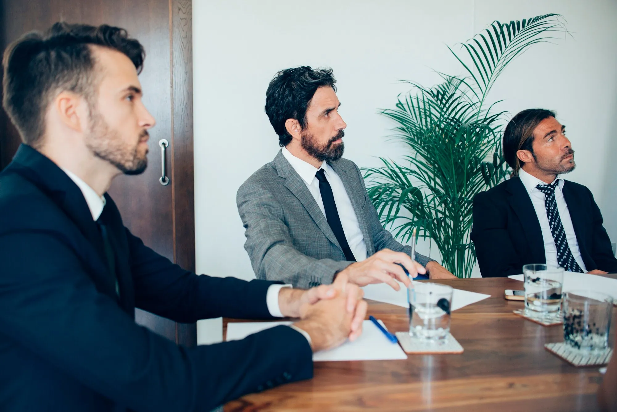 Team collaborating in a studio meeting